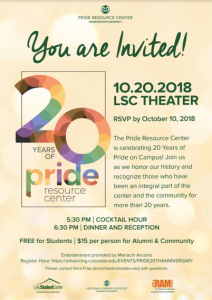 20 Years of Pride Resource Center