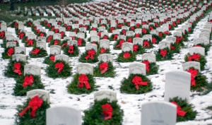 Arlington Cemetery at Christmas time