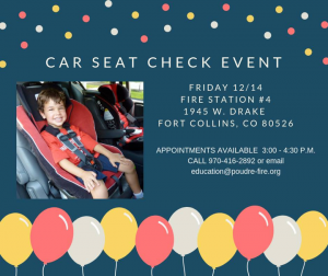 Car seat check in event